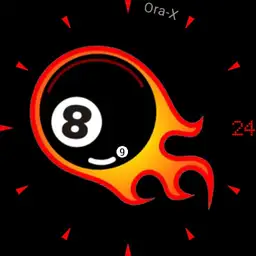 Ora-X 8-Ball on Fire