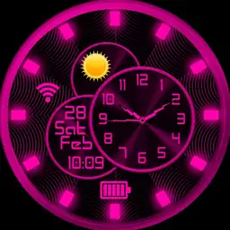 Spinning magenta