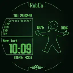 Pip Boy Round with Ambient Screen