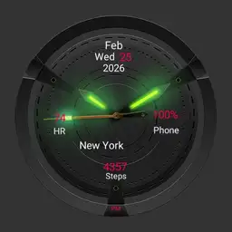 Minimal, glowing watch. Copy