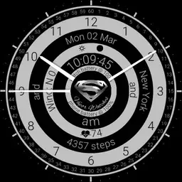 Superman Black Silver