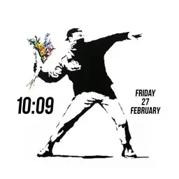 Banksy Flower Thrower