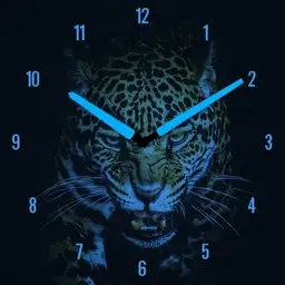 Leopard blue neon