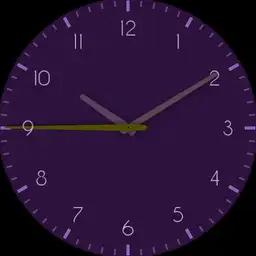 Analog Purple Watch