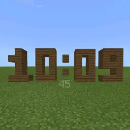 Minecraft Digital 12 hour time