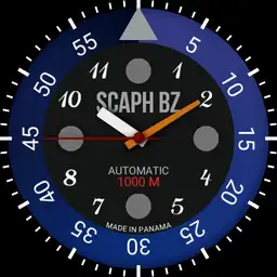 SCAPH purple bezel black dial