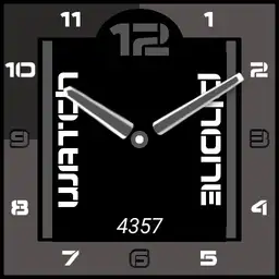 _square with unique second hand by gaugaugexi