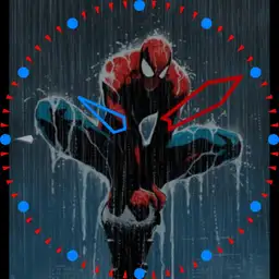 Spiderman In The Rain Copy