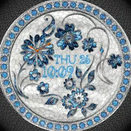 blue flowers bling