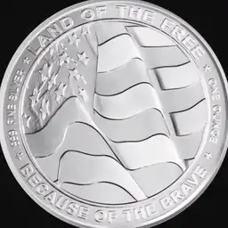 Silver Challenge Coin, Because of the Brave, 2025, 35.10 Dollars