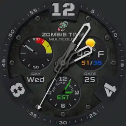 ZOMBIE TIME 4-colour w/Alt Time Zone