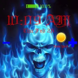 Flamming Skull