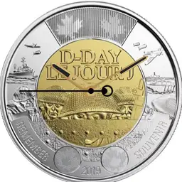 Bi-metallic, 75th D Day, Uncolored , Canada, 2019