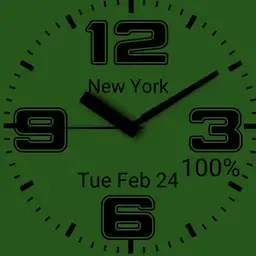green background
