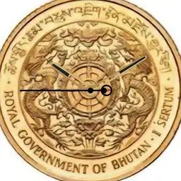 Gold, Bhutan, 1 Sertum, 1979