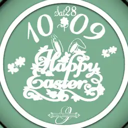 Happy Easter White digi ucolor