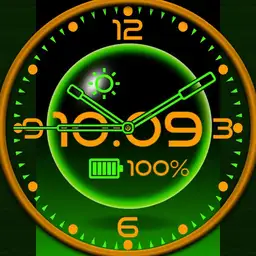 Black green and orange