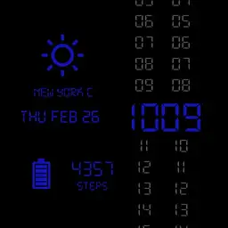 simple blue digital