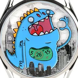 Mr Jones Number Cruncher Turntable Jumping Hour Watch