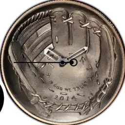 Cupronickel, Baseball Half Dollar, 2014