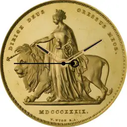 Gold, UK, 5 Pounds, 1839