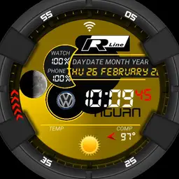 VW R-line Yellow 2
