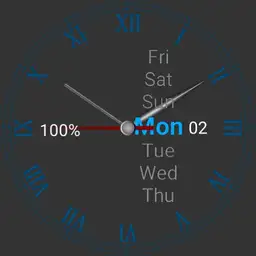 Roman numerals watch face