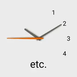 lazy clock - white