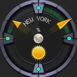 weather metallic dial