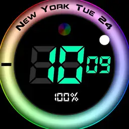 Neon Rainbow W_bat saver.