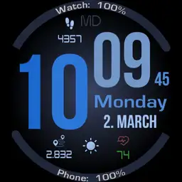 MD digit blue info