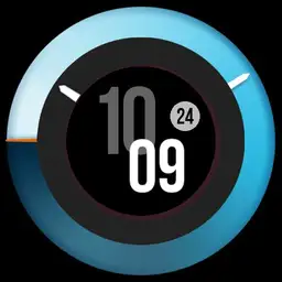 Black Blue circle