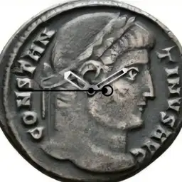 Bronze, Emperor Laureate, Follis, 326 CE