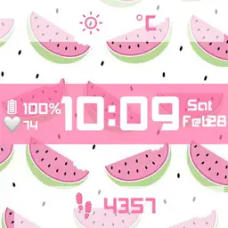 Pink Watermelon Watch Face