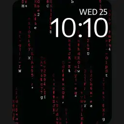 Code Rain Red
