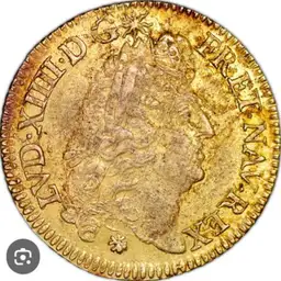 Gold, Louis dor a lecu, 1690
