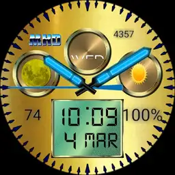 Gold Circle Watch 2
