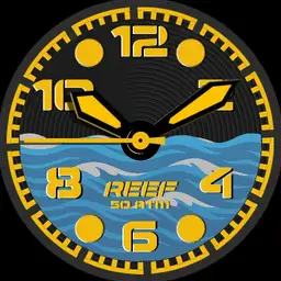 Brute REEF Diver Military Field Watch Ocean Waves Lume