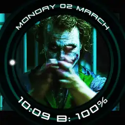 Joker Gif Digital Watch