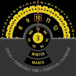 Brute DISCUS Turntable Time Perpetual Calendar Seasons Watch Colours