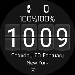 Simple digital battery and weather info Copy