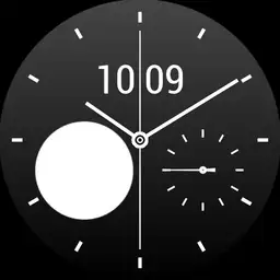 Brute LUNA Moonphase Minimalistic Small Seconds Hybrid Watch
