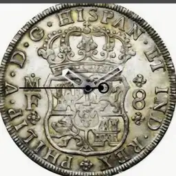 Silver, Pillar Dollar, 1734
