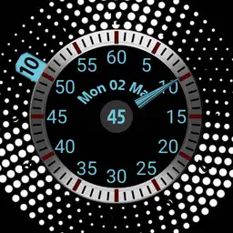 Rotary simple time and date