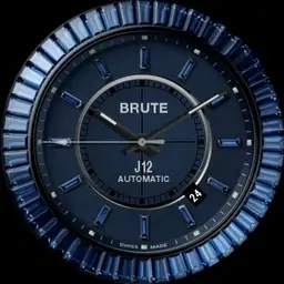 Brute J12 Blue Sapphires Minimalistic Luxury Watch