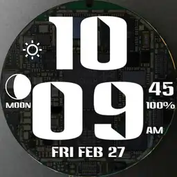 Big Face digital circuit 12h/24h