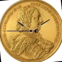 Gold, Peter the Great, Medal, Russia, 1709