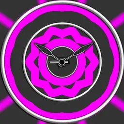 Pink and Black Kaleidoscope