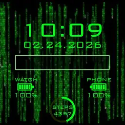 Matrix theme with Dim Screen