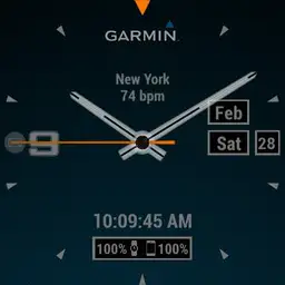 Garmin simple blue, orange